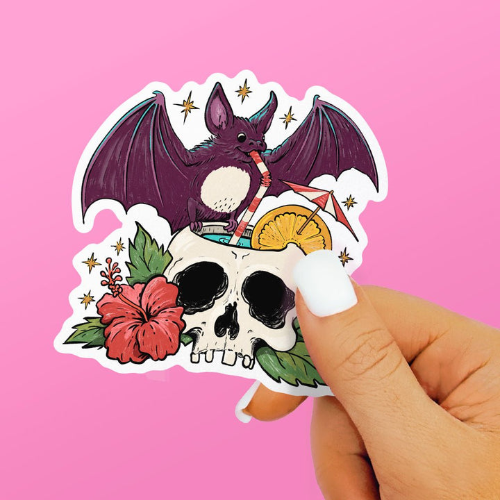Tiki Bat Sticker - Loftipop