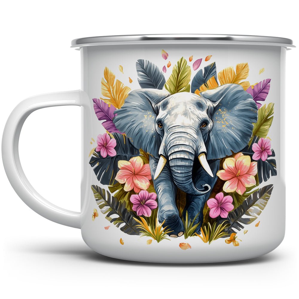 Tropical Elephant Camp Mug - Loftipop