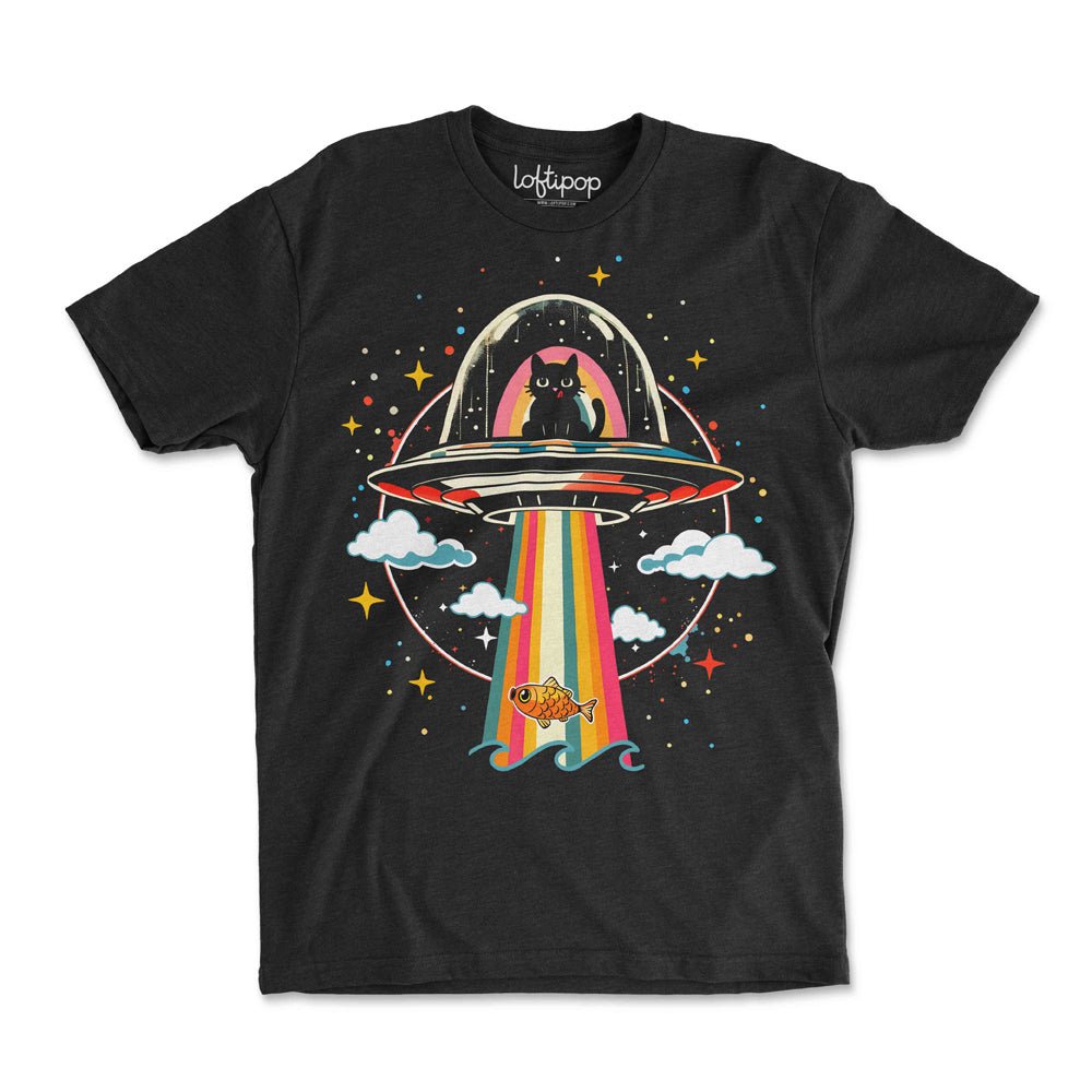 UFO Cat Crewneck Tshirt - Loftipop