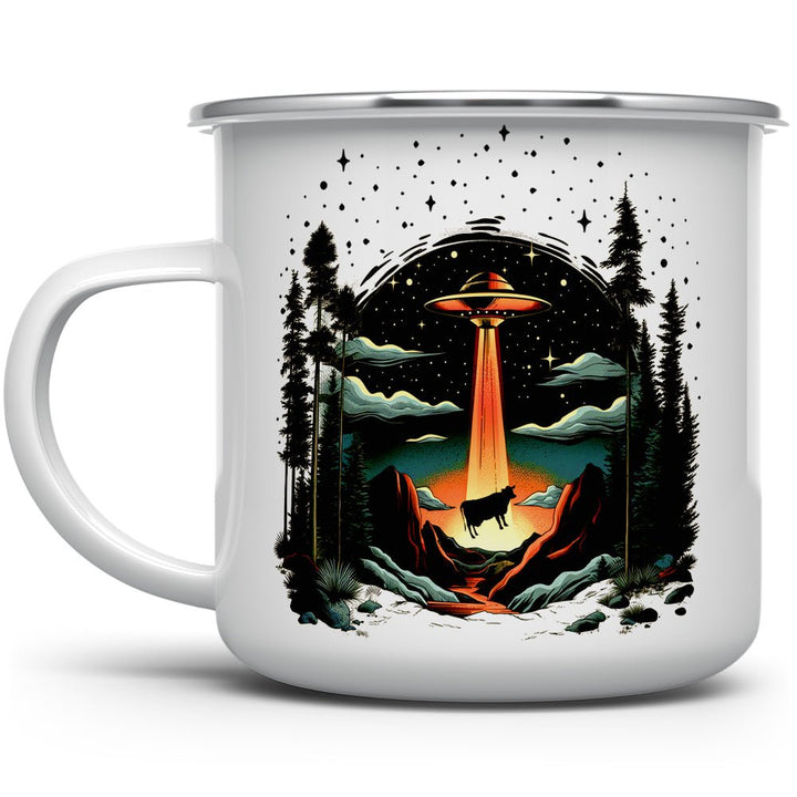 UFO Cow Abduction Camp Mug - Loftipop