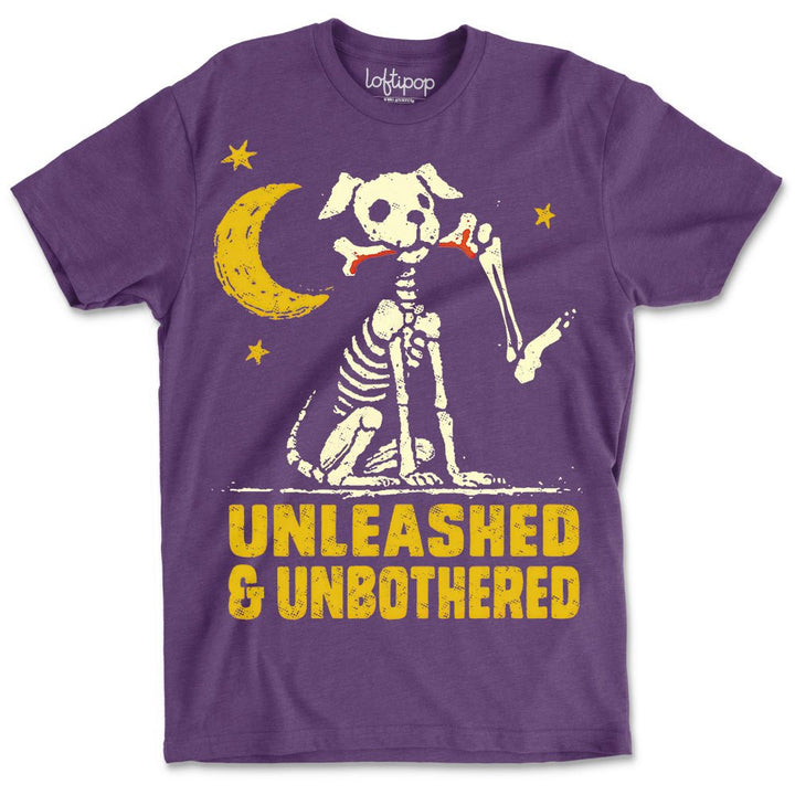 Unleashed & Unbothered Dog Crewneck T-Shirt - Loftipop