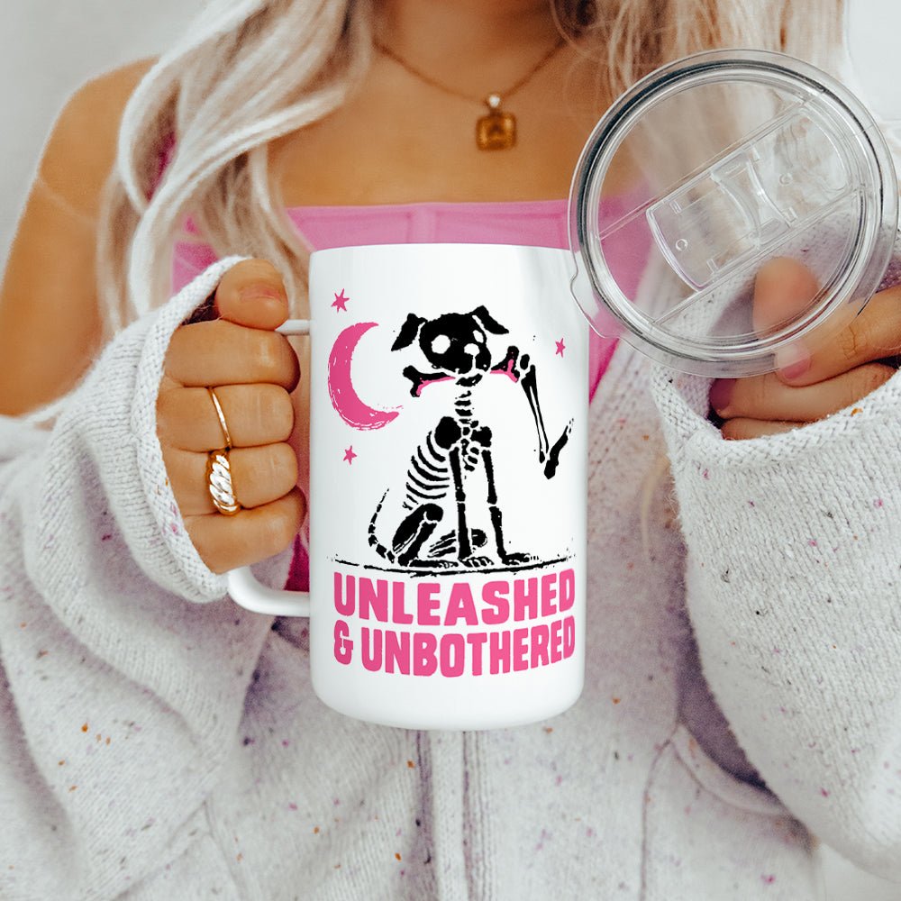 Unleashed & Unbothered Insulated Travel Mug - Loftipop