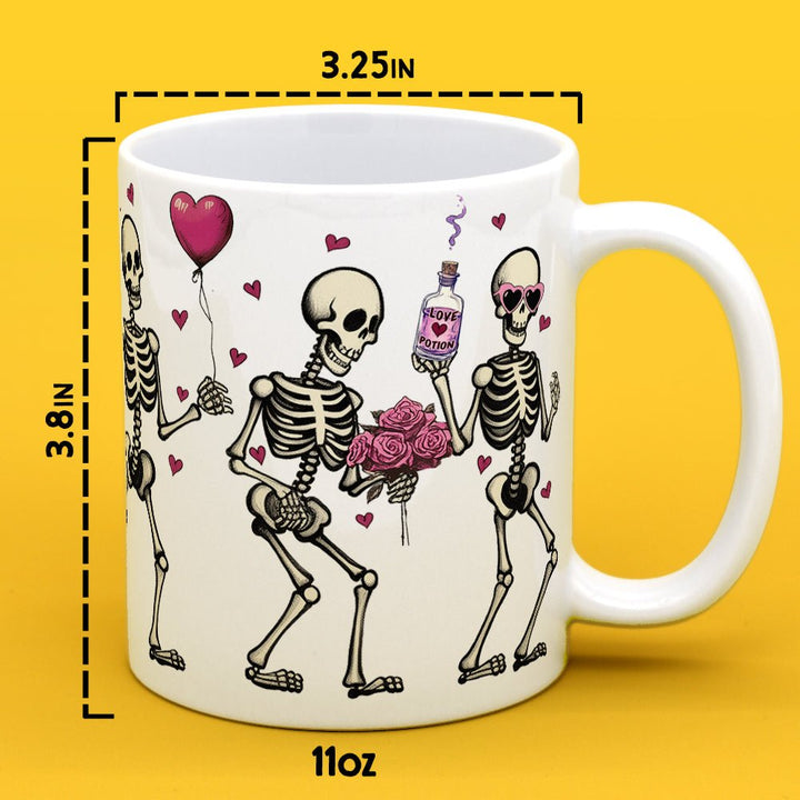 Valentine Dancing Skeletons Mug - Loftipop