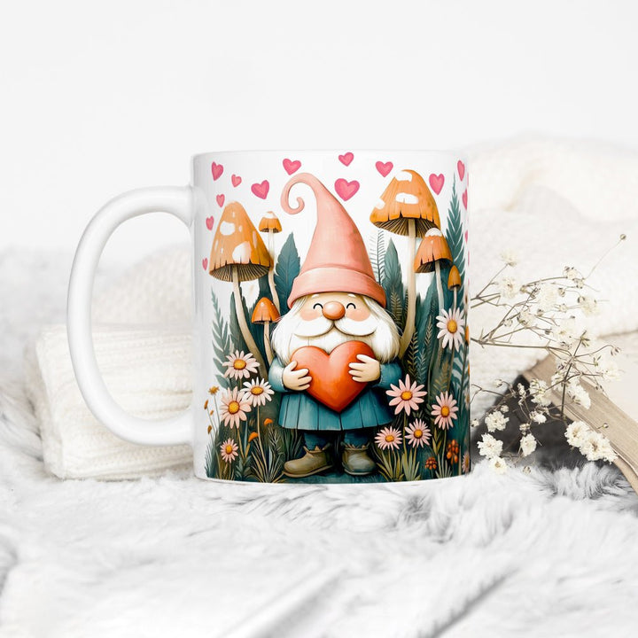 Valentine Garden Gnome Mug - Loftipop