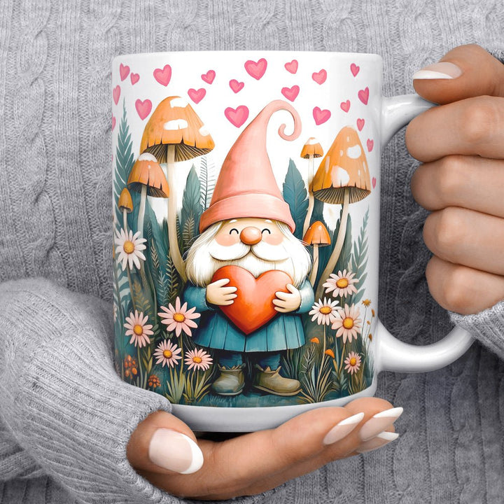 Valentine Garden Gnome Mug - Loftipop