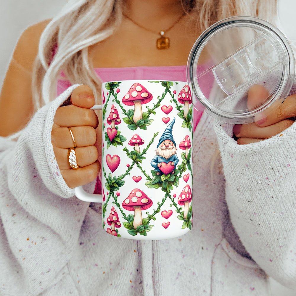 Valentine Gnome Insulated Travel Mug - Loftipop