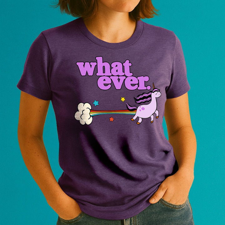 Whatever Unicorn Crewneck Tshirt - Loftipop