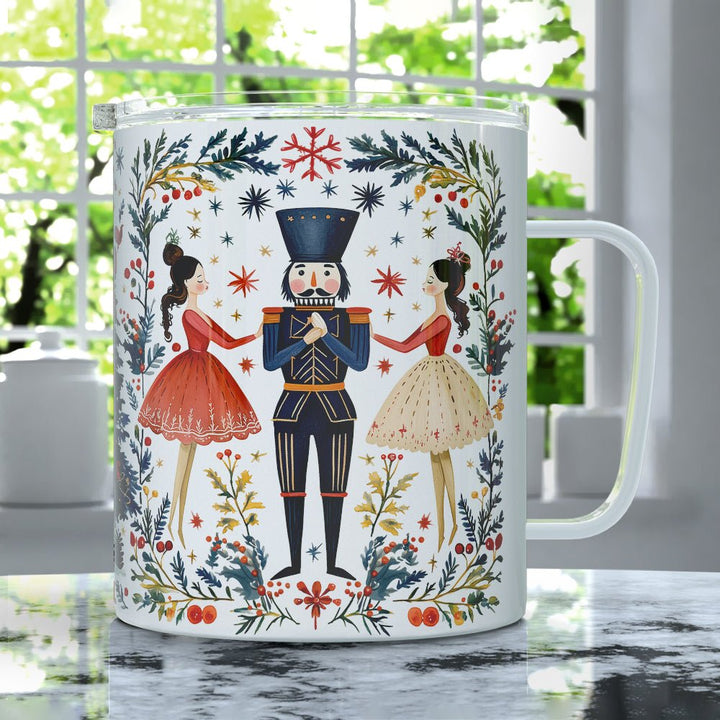 Whimsical Nutcracker Insulated Travel Mug - Loftipop