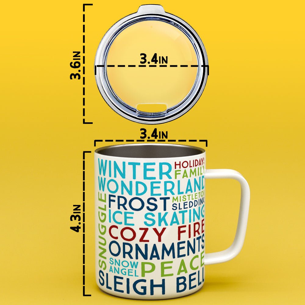 Winter Christmas Holiday Insulated Travel Mug - Loftipop