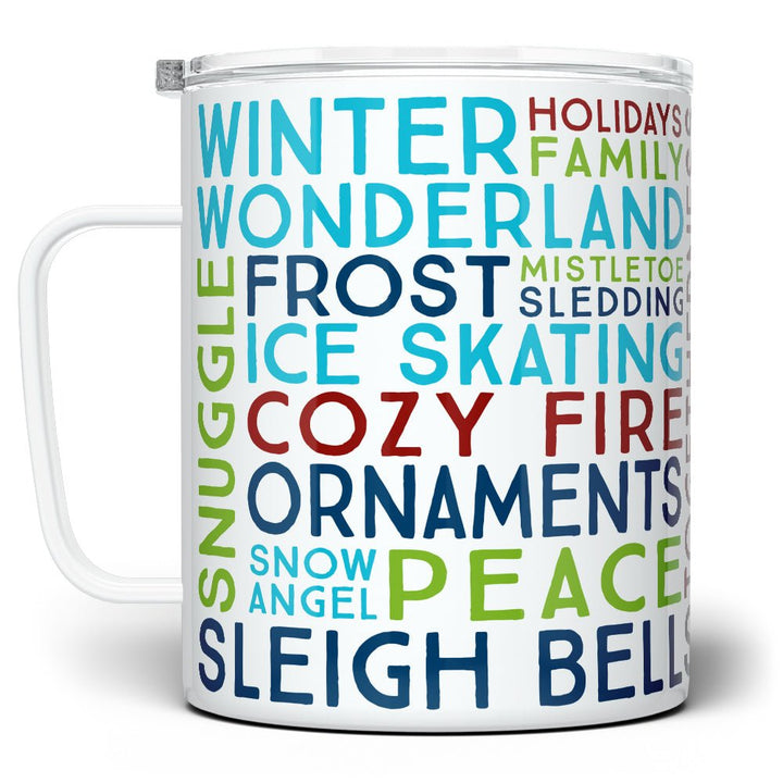 Winter Christmas Holiday Insulated Travel Mug - Loftipop
