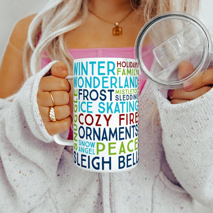 Winter Christmas Holiday Insulated Travel Mug - Loftipop