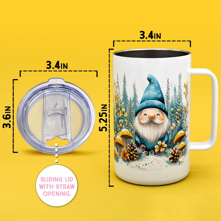 Winter Gnome Insulated Travel Mug - Loftipop