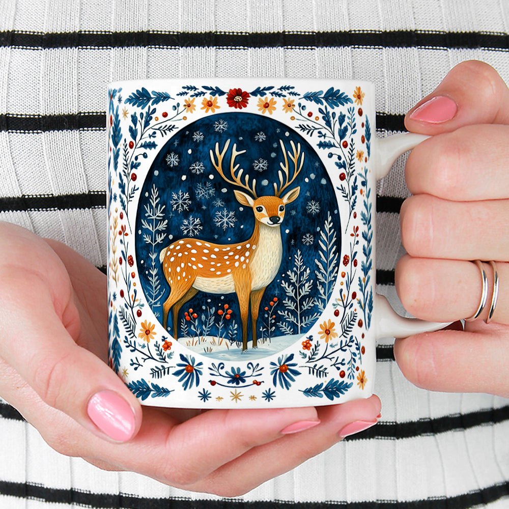 Winter Woodland Deer Mug - Loftipop