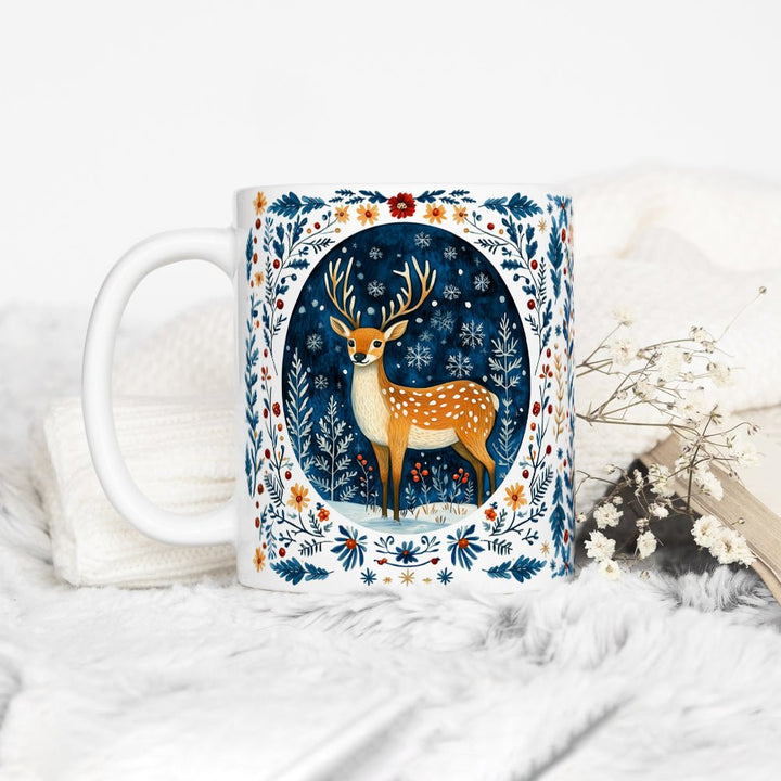 Winter Woodland Deer Mug - Loftipop