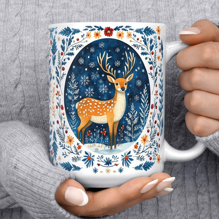 Winter Woodland Deer Mug - Loftipop