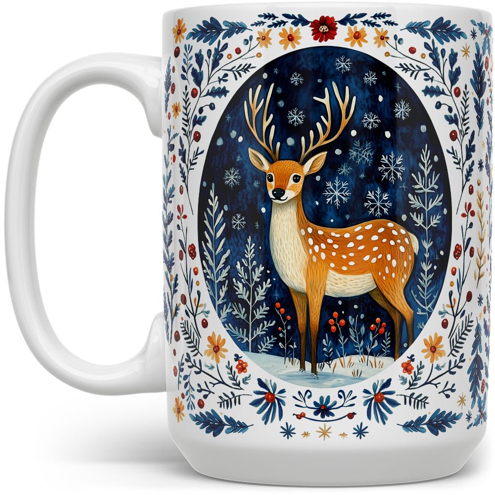 Winter Woodland Deer Mug - Loftipop