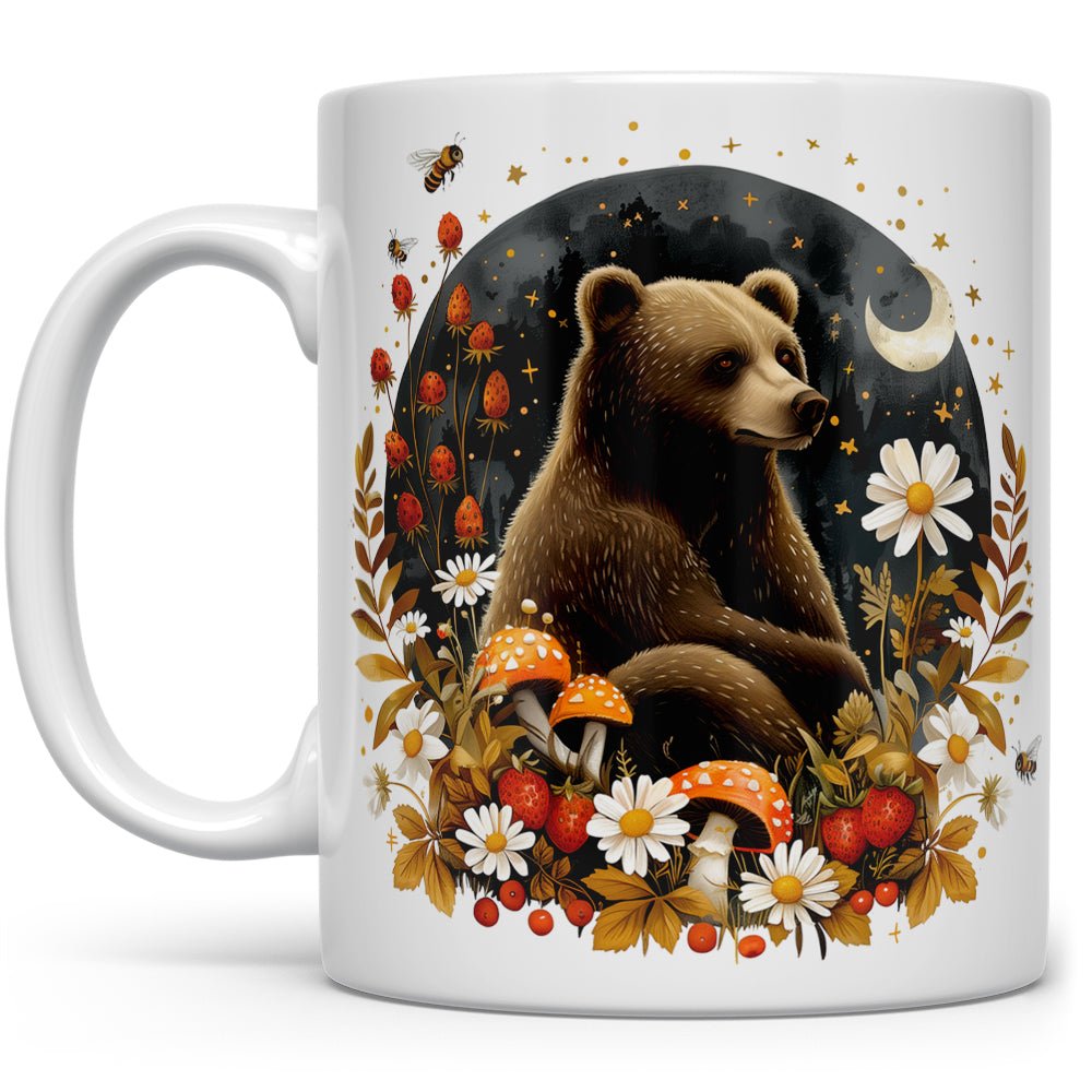 Woodland Autumn Forest Bear Mug - Loftipop