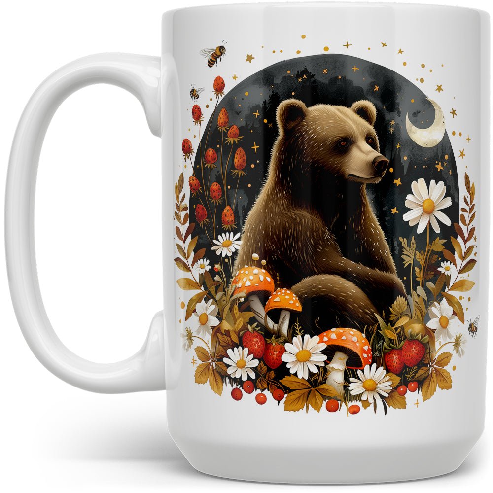 Woodland Autumn Forest Bear Mug - Loftipop