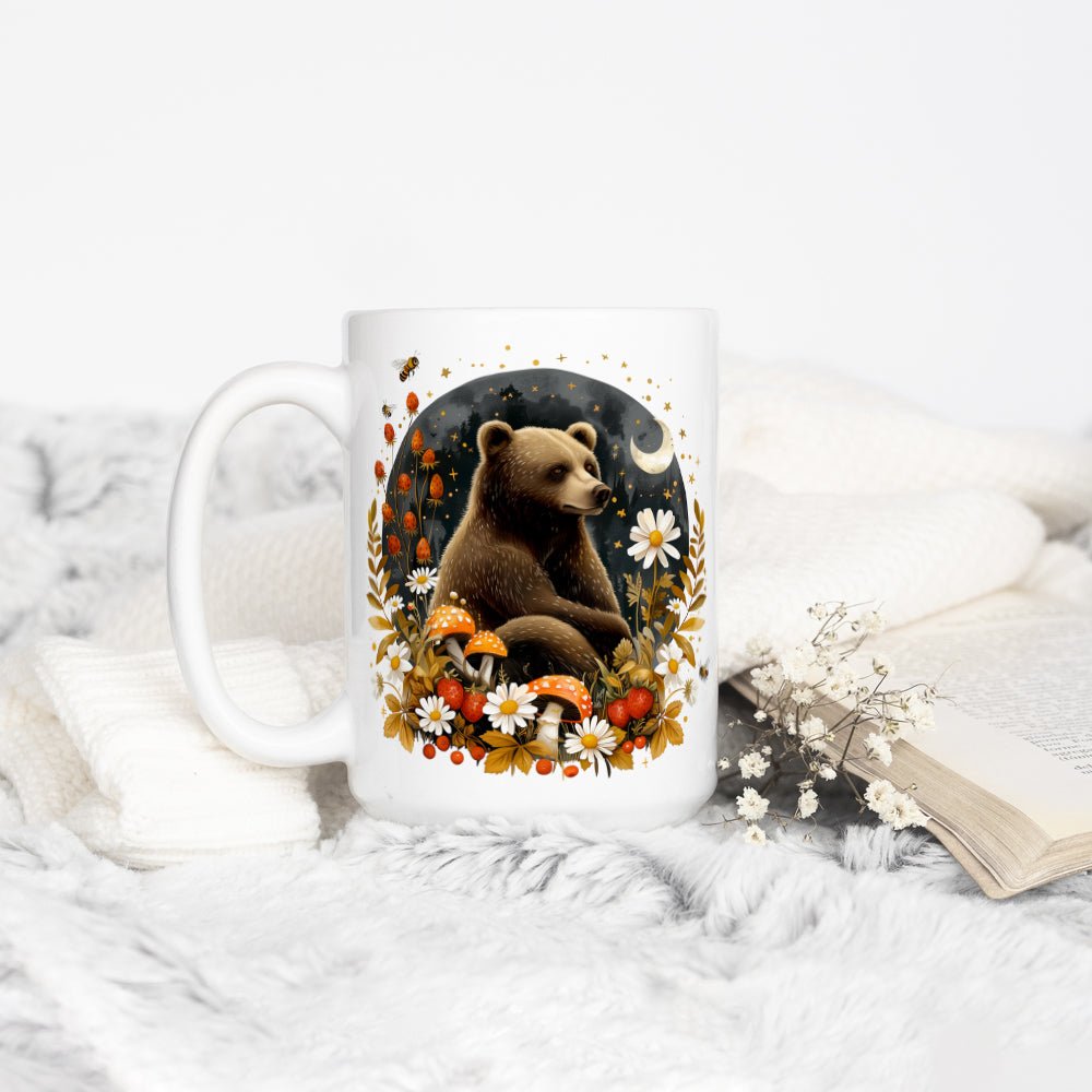 Woodland Autumn Forest Bear Mug - Loftipop