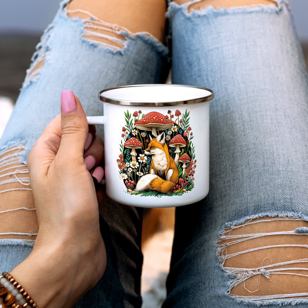 Woodland Forest Fox Camp Mug - Loftipop