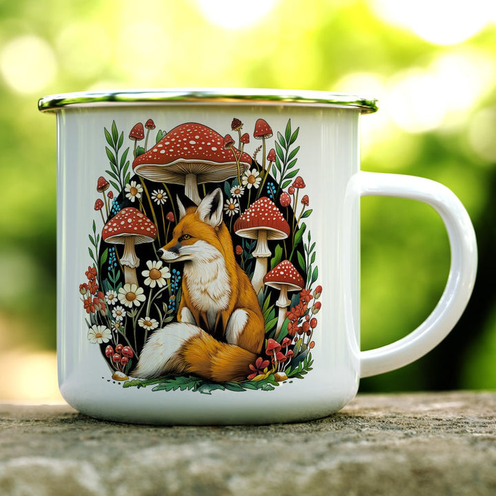 Woodland Forest Fox Camp Mug - Loftipop