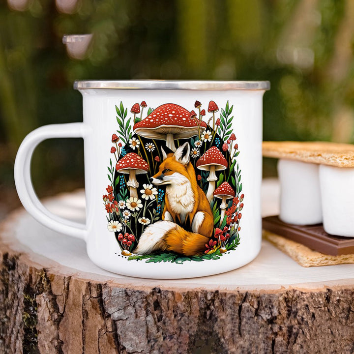 Woodland Forest Fox Camp Mug - Loftipop