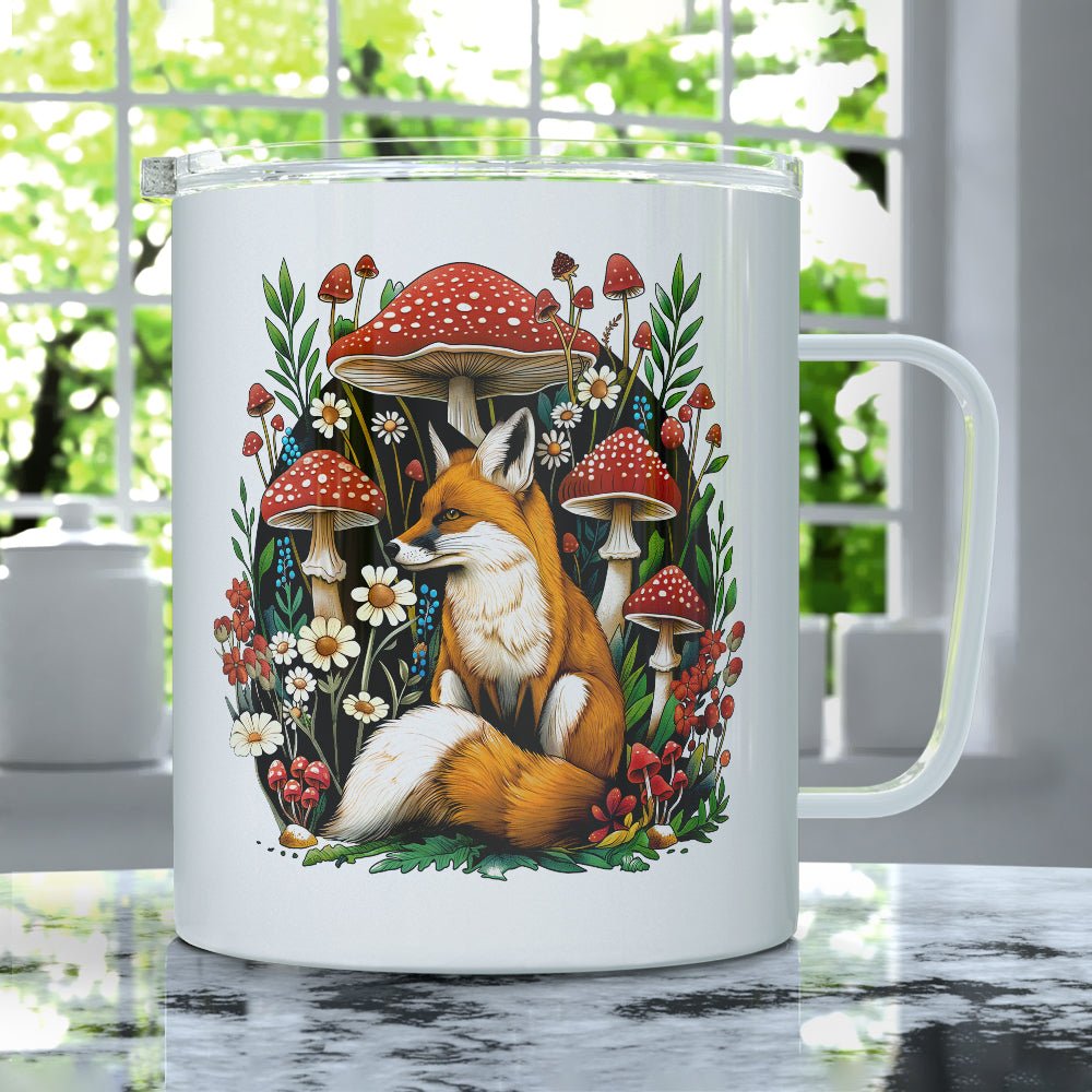 Woodland Forest Fox Insulated Travel Mug - Loftipop