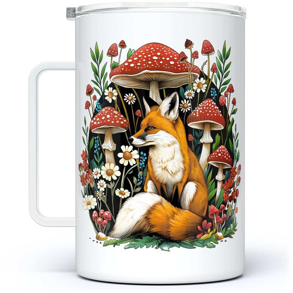 Woodland Forest Fox Insulated Travel Mug - Loftipop