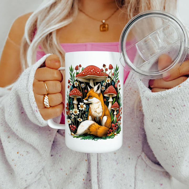 Woodland Forest Fox Insulated Travel Mug - Loftipop