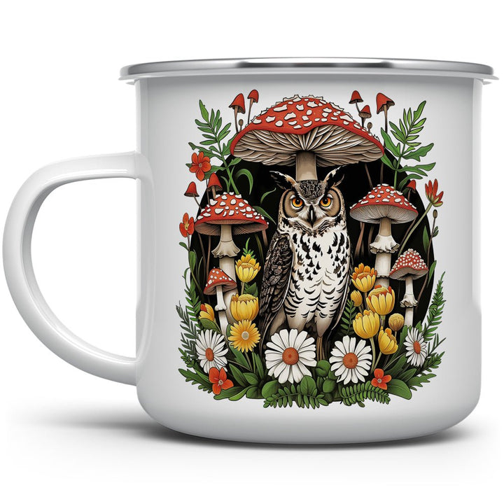 Woodland Forest Owl Camp Mug - Loftipop