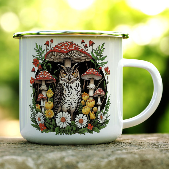 Woodland Forest Owl Camp Mug - Loftipop