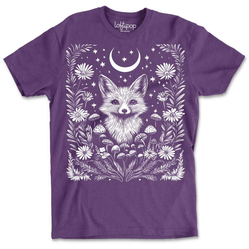 Woodland Fox Crewneck Tshirt - Loftipop
