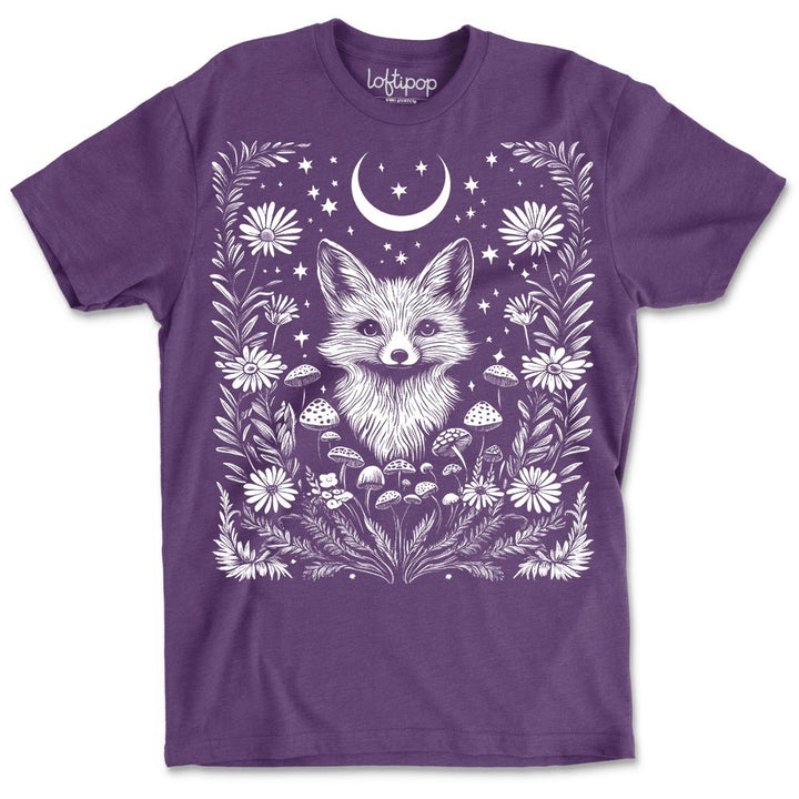 Woodland Fox Crewneck Tshirt - Loftipop
