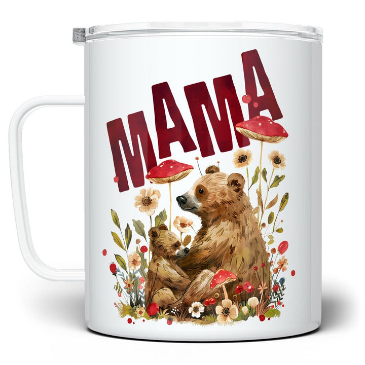 Woodland Mama Bear Insulated Travel Mug - Loftipop