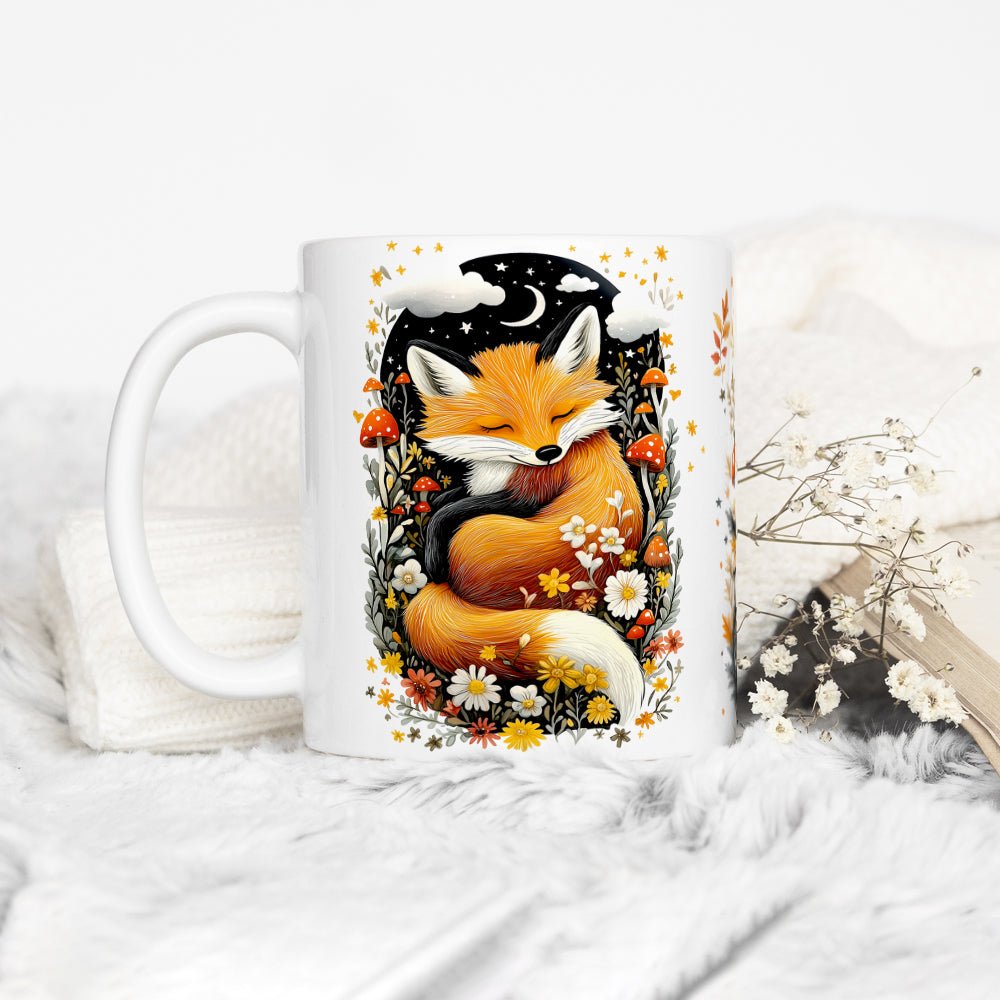 Woodland Sleeping Fox Mug - Loftipop