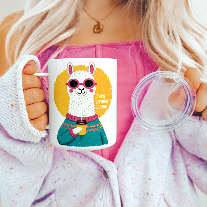 Zero Drama Llama Insulated Travel Mug - Loftipop