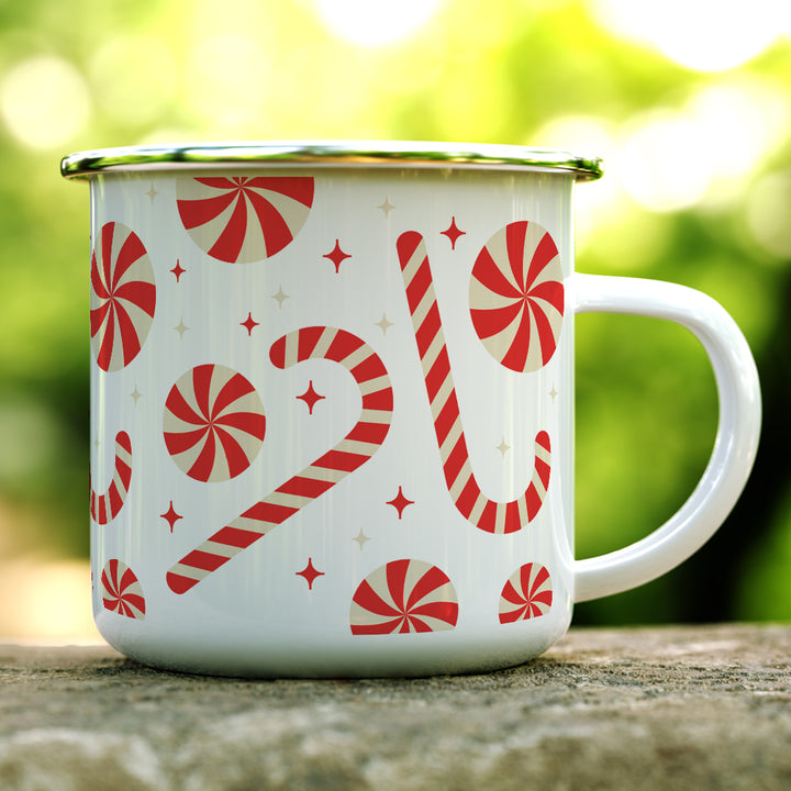 Candy Cane Camp Mug