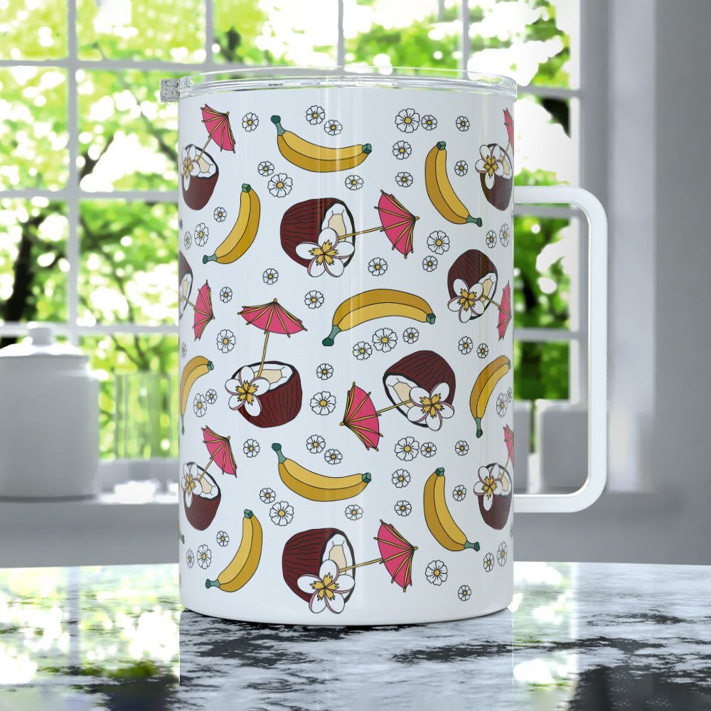 Banana Coconut Insulated Travel Mug - Loftipop