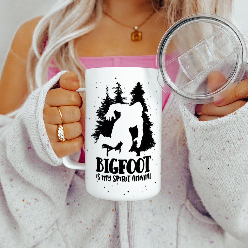 Bigfoot Is My Spirit Animal Insulated Travel Mug - Loftipop