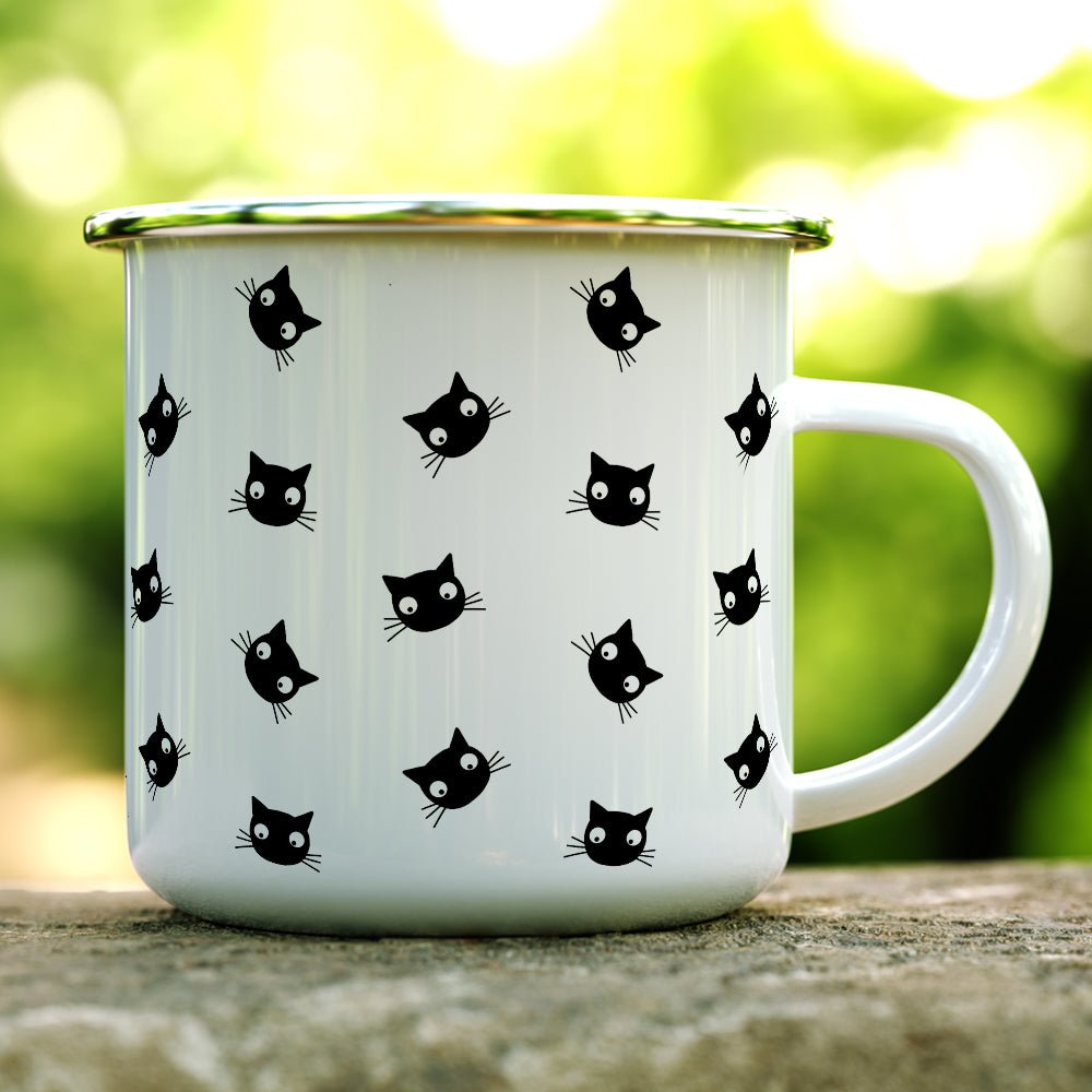 Black Cat Camp Mug - Loftipop