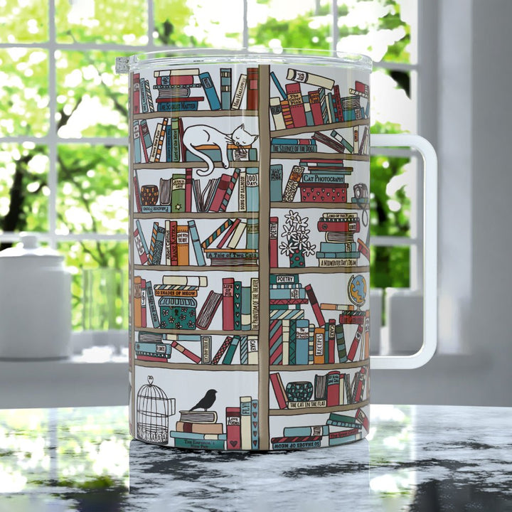 Book Library Insulated Travel Mug - Loftipop