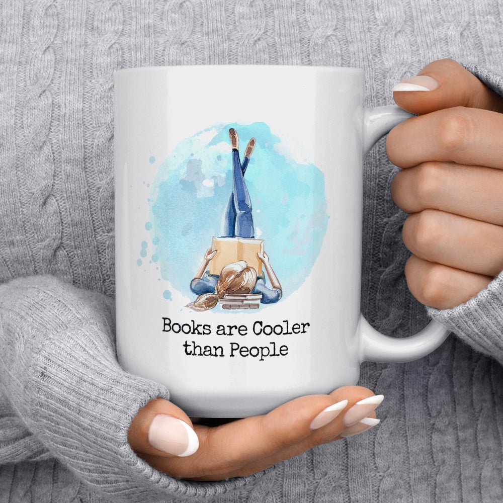 Books Are Cooler Than People Mug - Loftipop