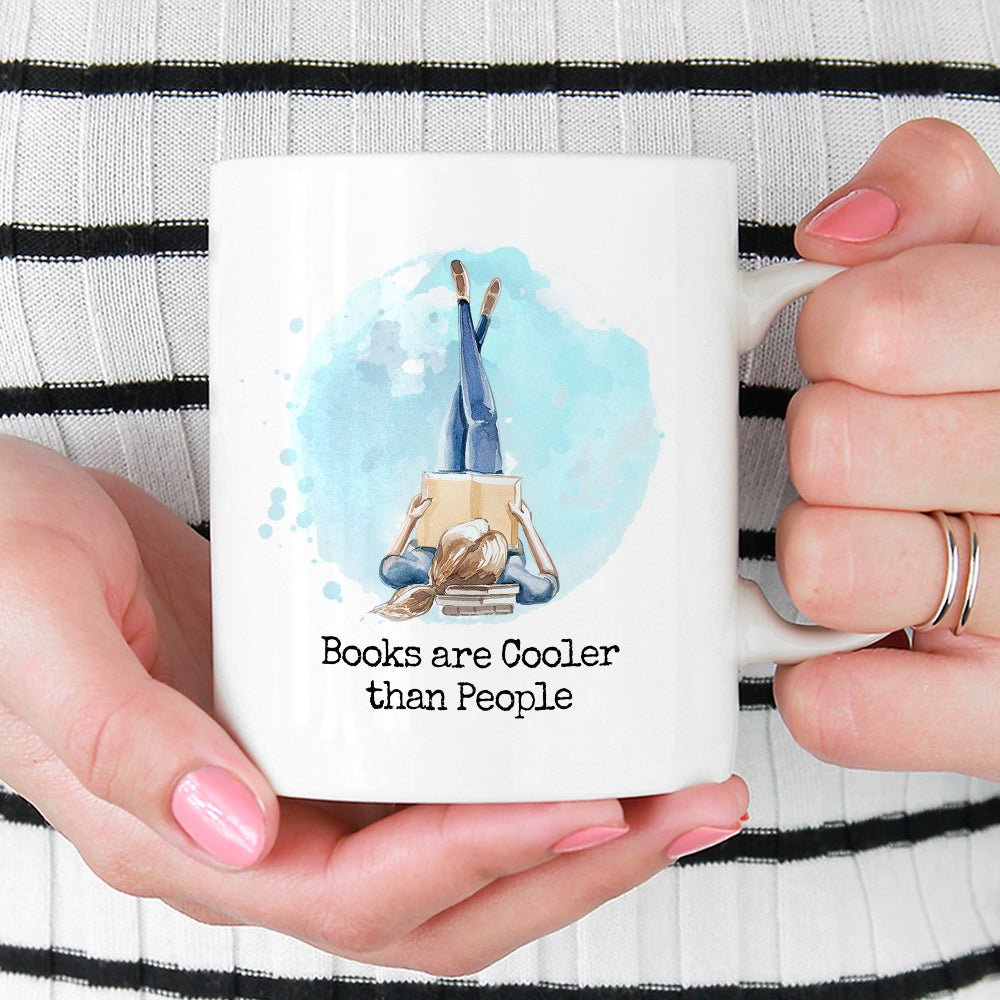 Books Are Cooler Than People Mug - Loftipop