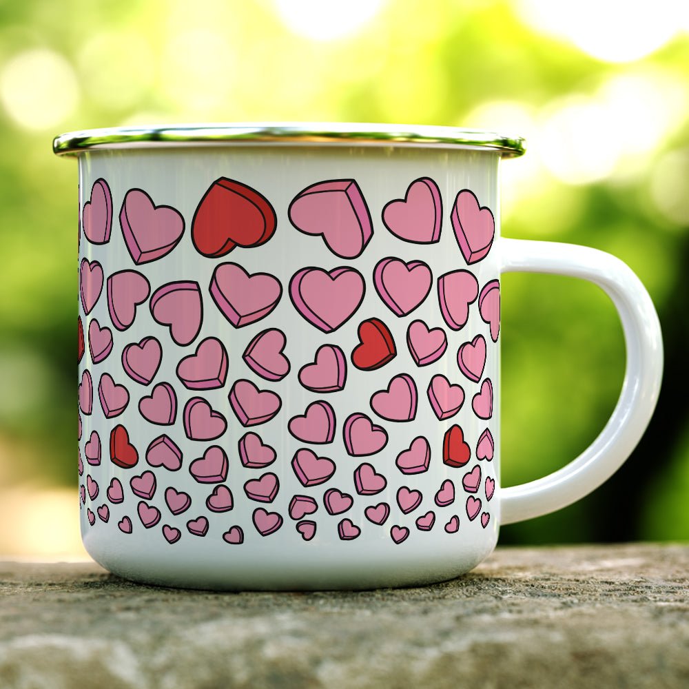 Candy Hearts Camp Mug - Loftipop