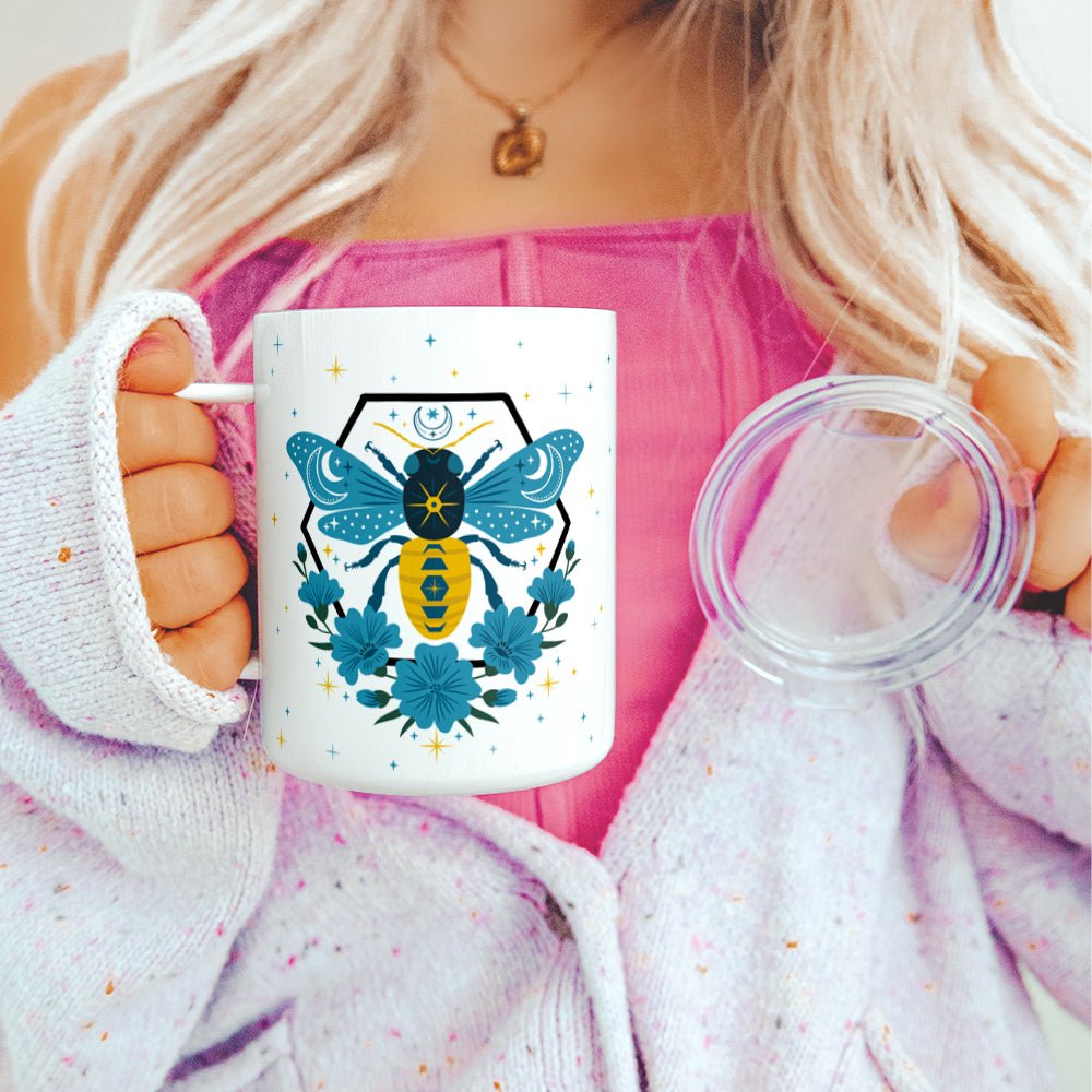 Celestial Bee Insulated Travel Mug - Loftipop