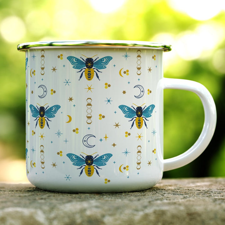 Celestial Bee Pattern Camp Mug - Loftipop