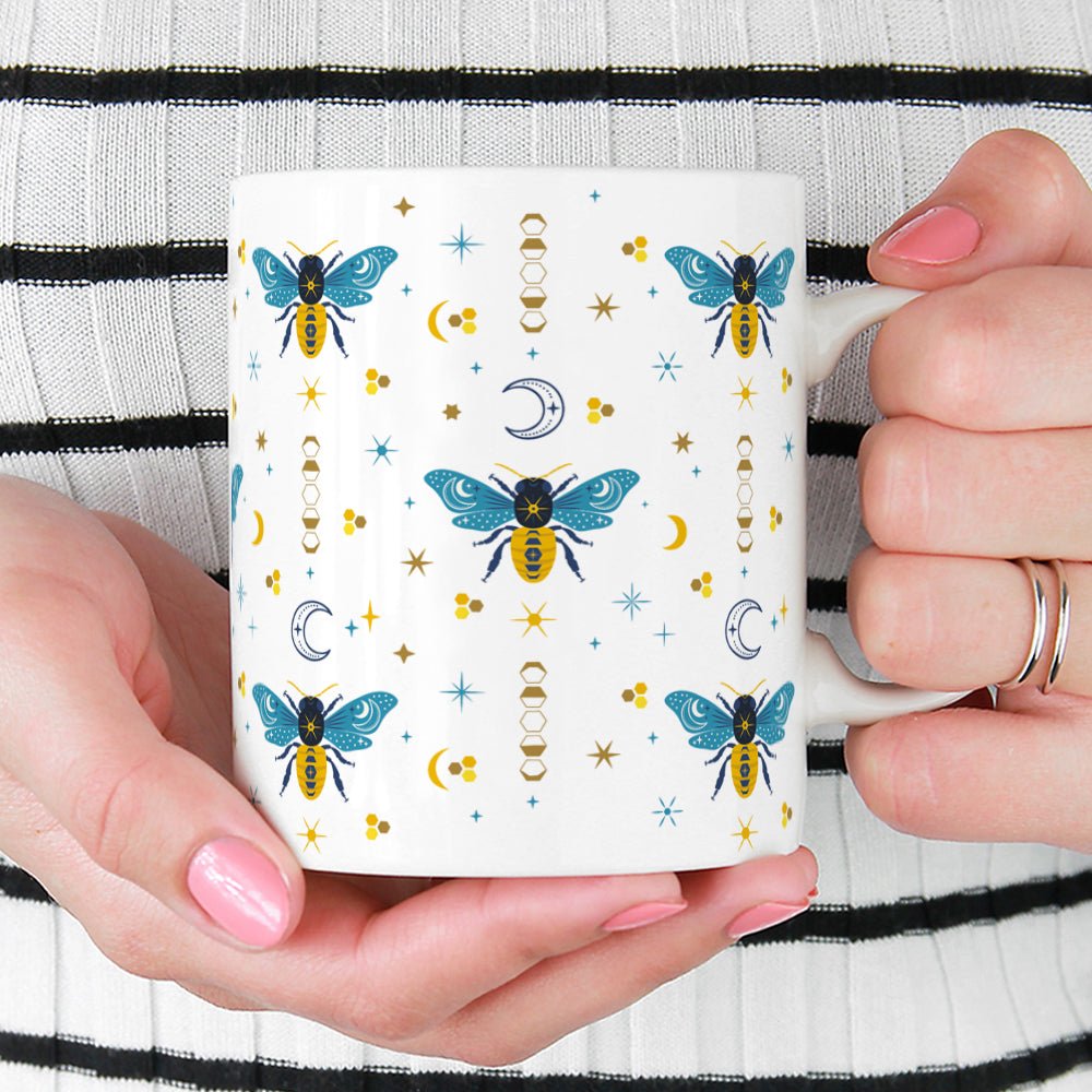 Celestial Bee Pattern Mug - Loftipop