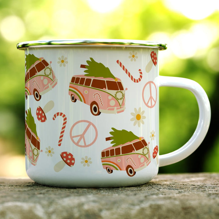 Christmas Peace Bus Camp Mug - Loftipop