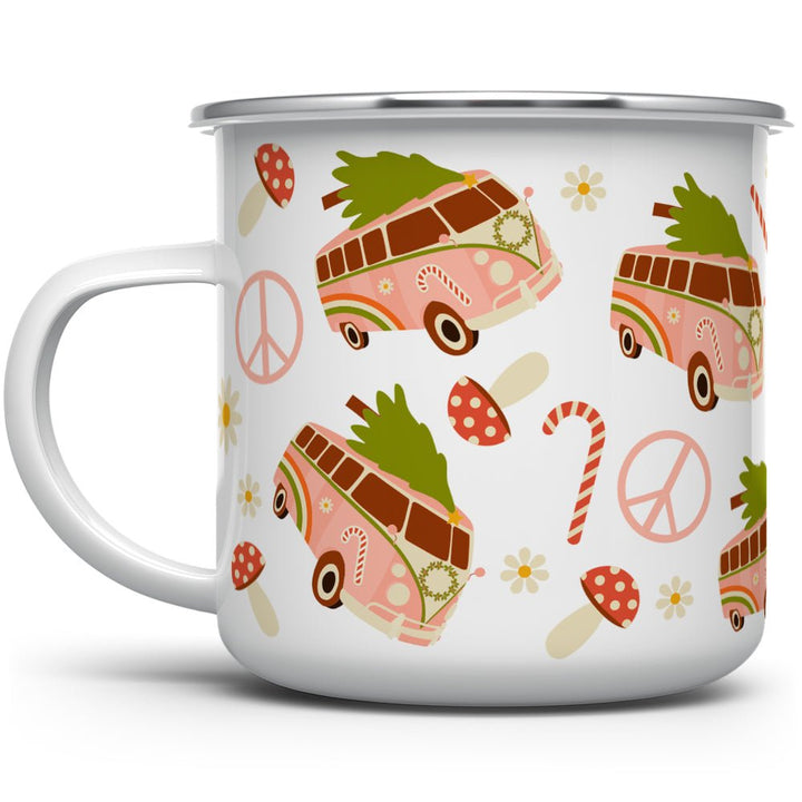 Christmas Peace Bus Camp Mug - Loftipop