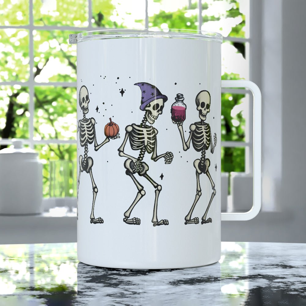 Dancing Skeletons Insulated Travel Mug - Loftipop